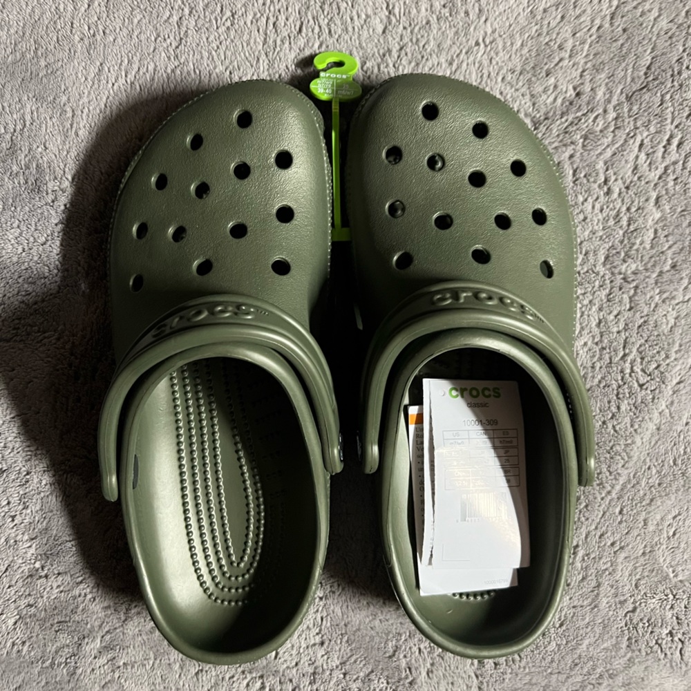 Army Green Crocs